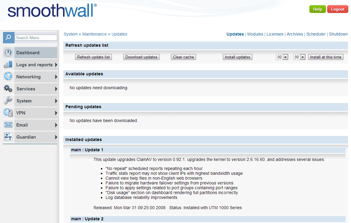 Install Smoothwall Express 3.1